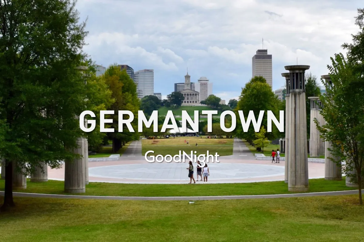 A relaxed park scene with people strolling and the city skyline in the background. The open green space highlights Nashville’s urban parks, community feel, and opportunities for outdoor recreation near the property.